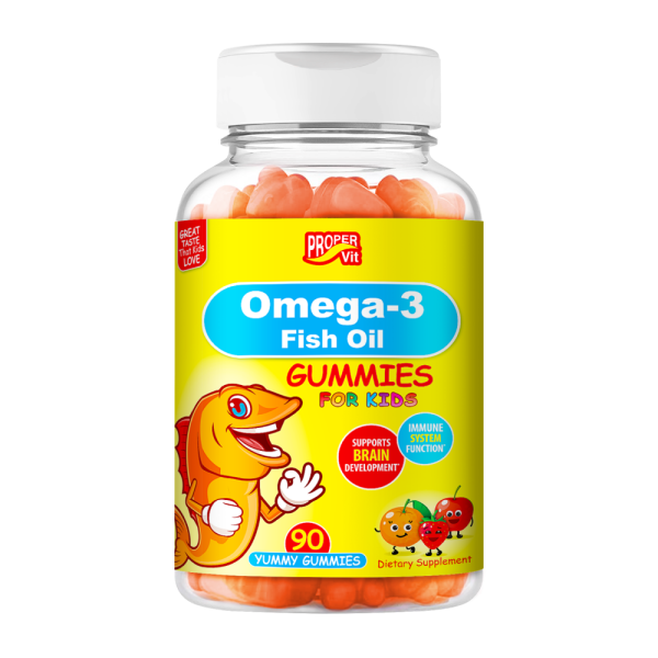 Chewable Fish Oil Gummies Children's Omega 3 Gummies Proper Vit