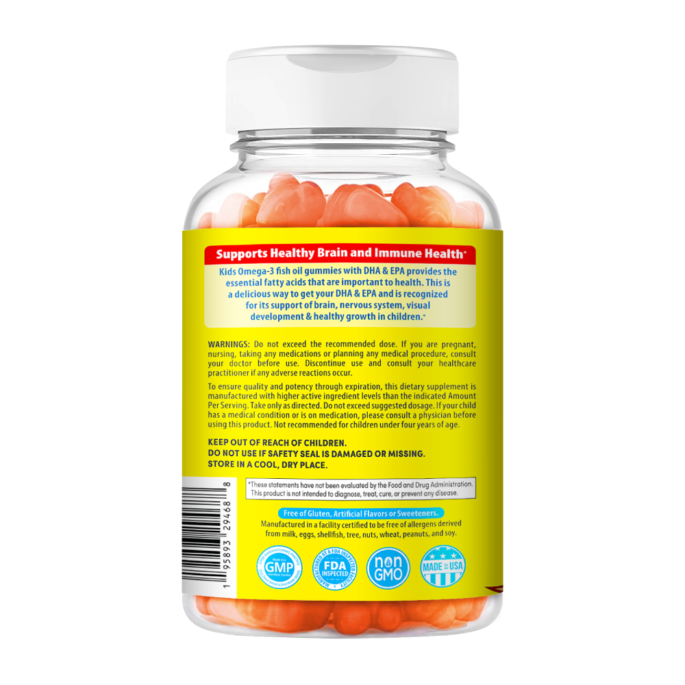 Chewable Fish Oil Gummies Children's Omega 3 Gummies Proper Vit